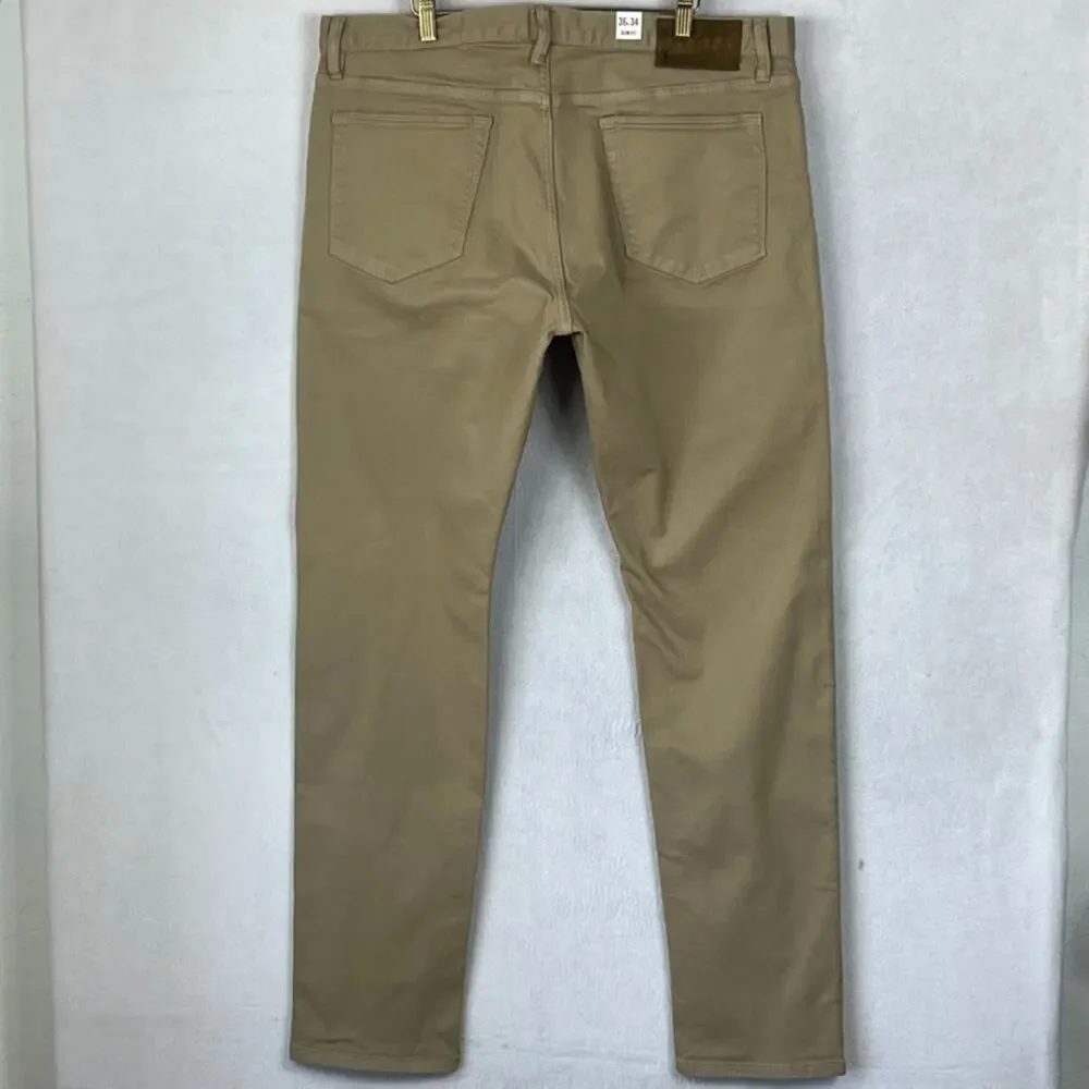 Todd Snyder Pants Mens Size 36 x 34 Slim Fit Beige 5-Pocket Chino NWT